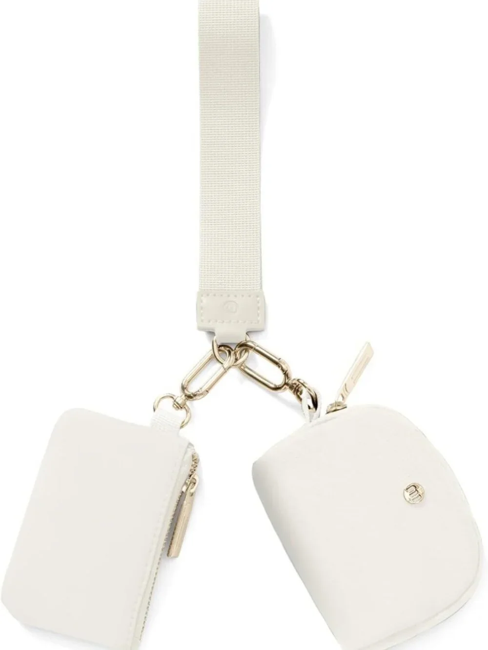 Stylish Mini Zip Around Wristlet Wallet for Women - Detachable Keychain Coin